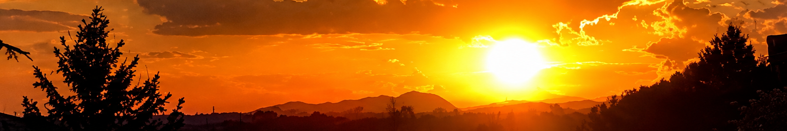 Tramonto sui campi